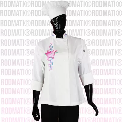 FILIPINA PARA CHEF DAMA AXOLOTL PREMIUM RODMATI MARCA ONLINE DE UNIFORMES PARA CHEF Y MEDICO BLANCO 5