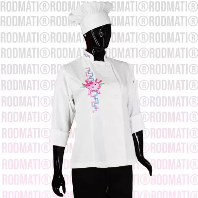 FILIPINA PARA CHEF DAMA AXOLOTL PREMIUM RODMATI MARCA ONLINE DE UNIFORMES PARA CHEF Y MEDICO BLANCO 4