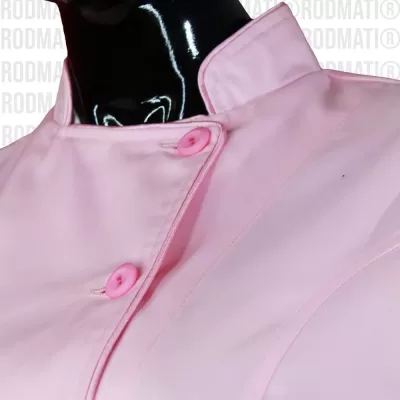 FILIPINA PARA CHEF DAMA COLOR ROSA PARA REPOSTERAS PASTELERAS MARCA RODMATI TIENDA ONLINE DE UNIFORMES PARA CHEF Y MEDICOS 2